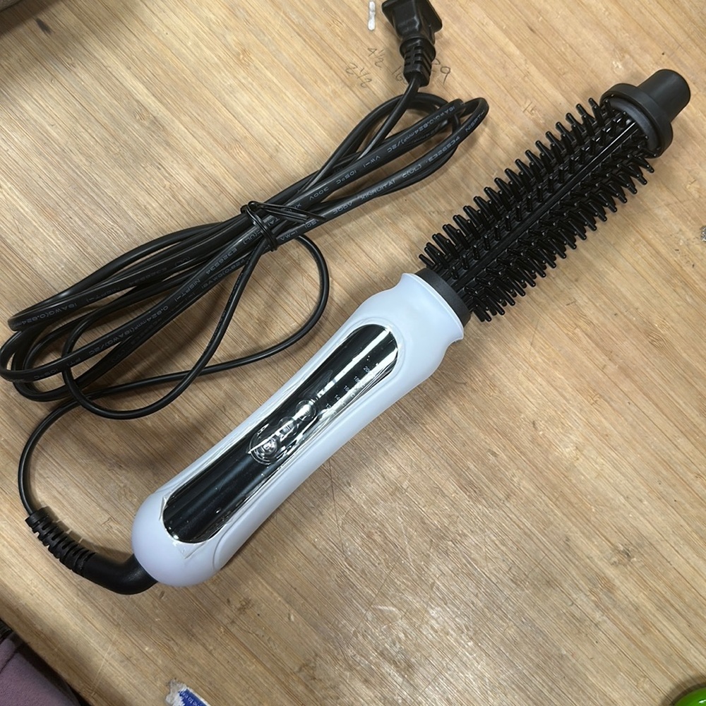 White one step hair dryer